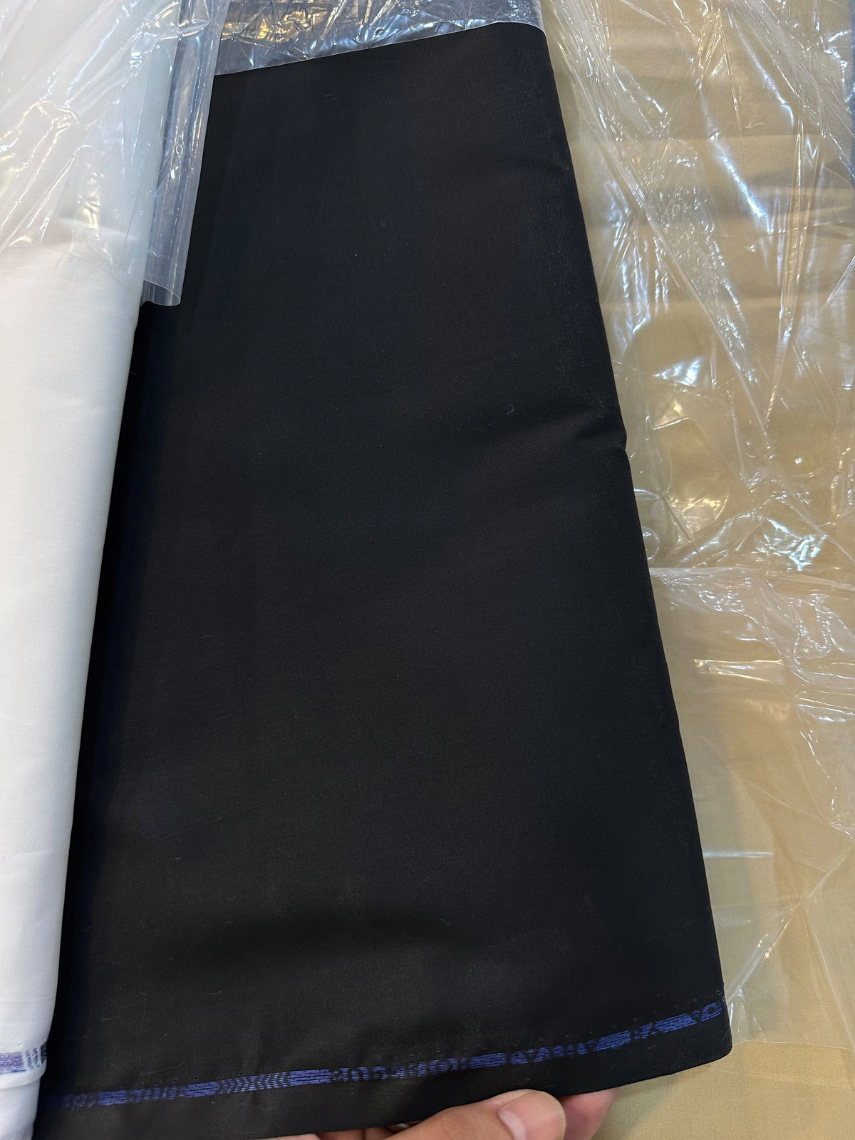Al Jannat Premium Cotton Latha - Black